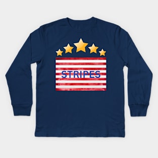 stars and stripes Kids Long Sleeve T-Shirt